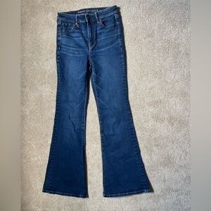 American Eagle dark wash flare women’s jeans